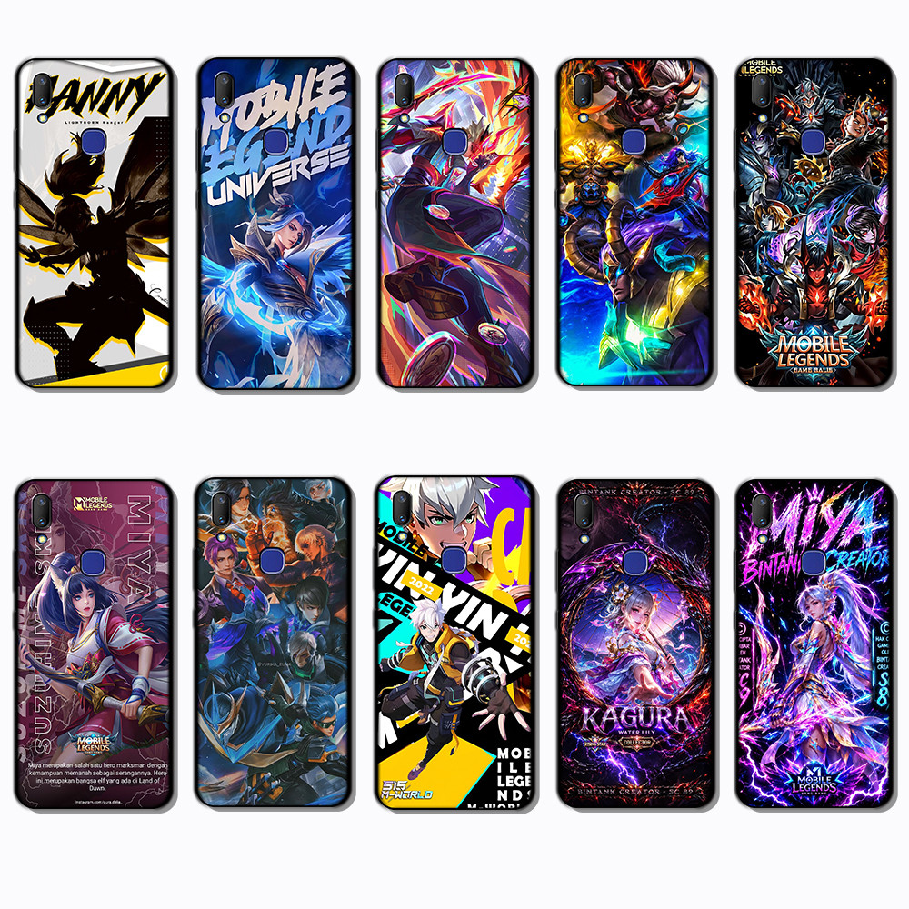 เคสโทรศัพท์สีดํานุ่มสําหรับVivo Y78 Y81 Y81S Y85 Y1820 Y91i Y91 Y91C Y95 Y93 Mobile Legendsแฟชั่นพิม
