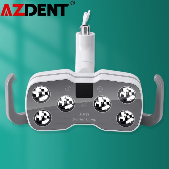 Azdent Dental 6 LED Light Oral Operation Lamp For Dental Chair Unit Clinic Dental Equipment LCD Dis