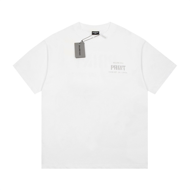 ♞,♘Ba88len&ga- เสื้อยืดคอกลม แขนสั้น พิมพ์ลาย K67Eu6 2025