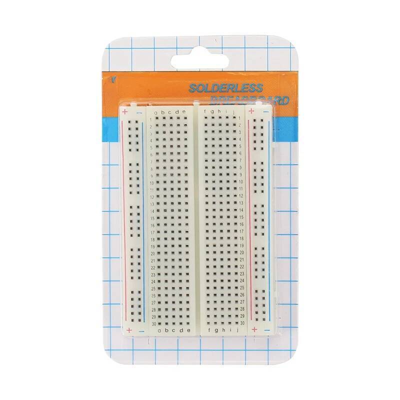 Breadboard 400 จุด Solderless Bread Board PCB Test Board DIY ต้นแบบกาวในตัวสําหรับ Arduino ESP32 Ras