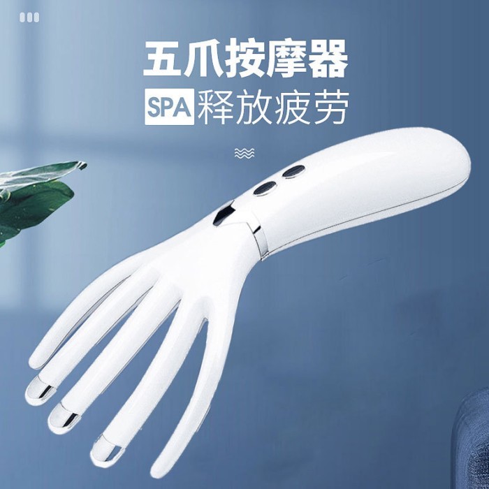Rechargeable Mini Massager Multifunction Heating Massage Comb Portable Electric Head Massager