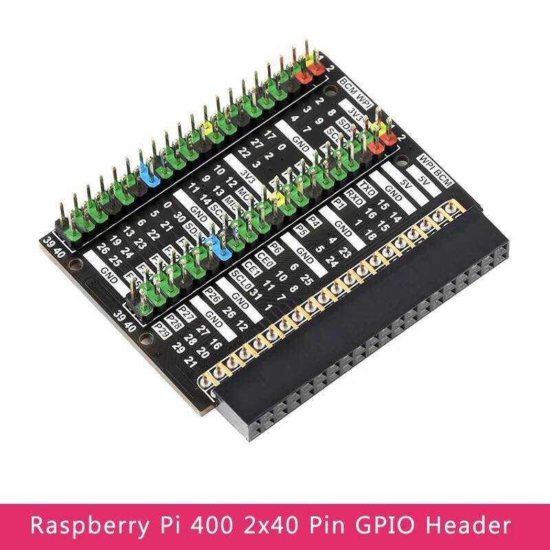 ใหม่ Raspberry Pi 400 GPIO Header 2x40 Pin GPIO บอร์ดขยายสําหรับ Raspberry Pi 400