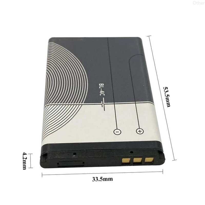 แบตเตอรี่ลิเธียมโพลิเมอร์ Bl4c 3.7V 890Mah สำหรับโทรศัพท์โนเกีย 6100, 6102, 6125, 6230, 6230I, 6300