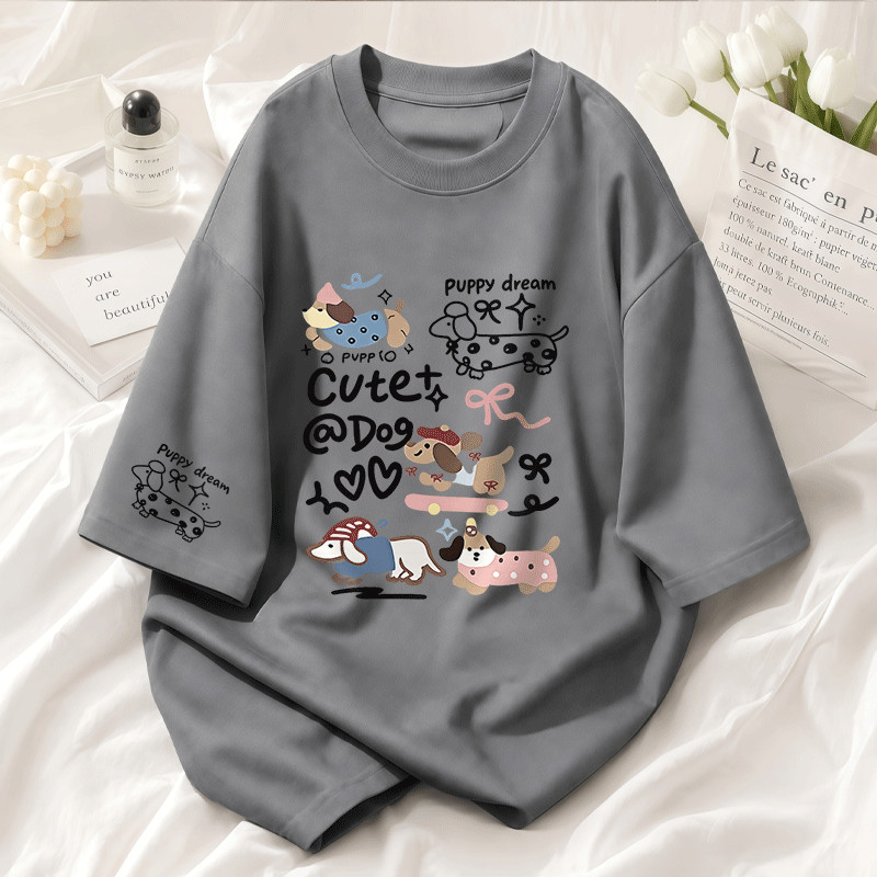 [COD] ลายการ์ตูน เสื้อยืด สีดําแขนสั้น คอกลม CASUAL ผู้ชาย เสื้อยืดผู้ชาย OVERSIZE FASHION NEW YEAR Christmas COOL