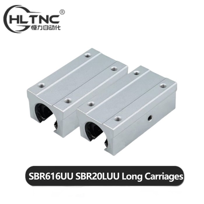 HLTNC 4PCS SBR16LUU SBR20LUU Aluminum Long Linear Bearing Block Carriage Support SBR16 SBR20 16mm 2