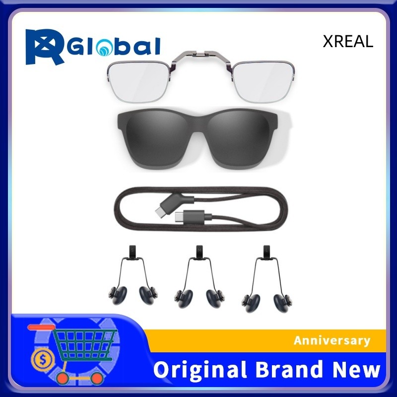 XREAL Air/2/Pro/ultra/One อุปกรณ์เสริมแว่นตา AR อัจฉริยะ, ฝาครอบเลนส์, สายเคเบิลข้อมูล 1.2M, กรอบแว่