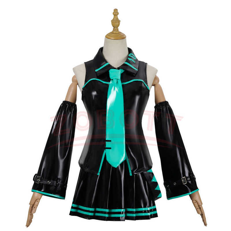 16Th Cosplay Leather Midi Sexy Dress Halloween Carnival Party JK Uniform Mikuo Male Version Costume