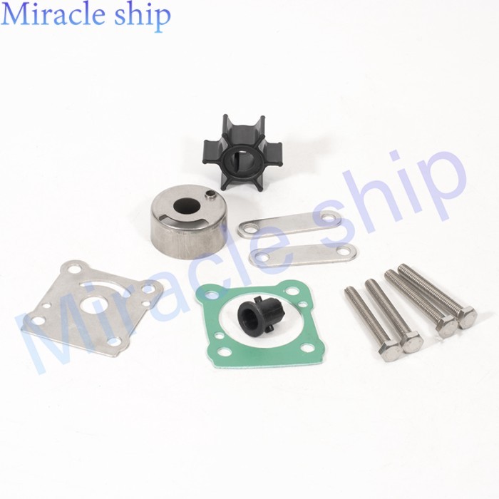 Water Pump Impeller Kit For Yamaha Outboard Motor 2T 6HP 8HP 18-3460 6G1-W0078-A1 6N0-W0078-00 6G1-