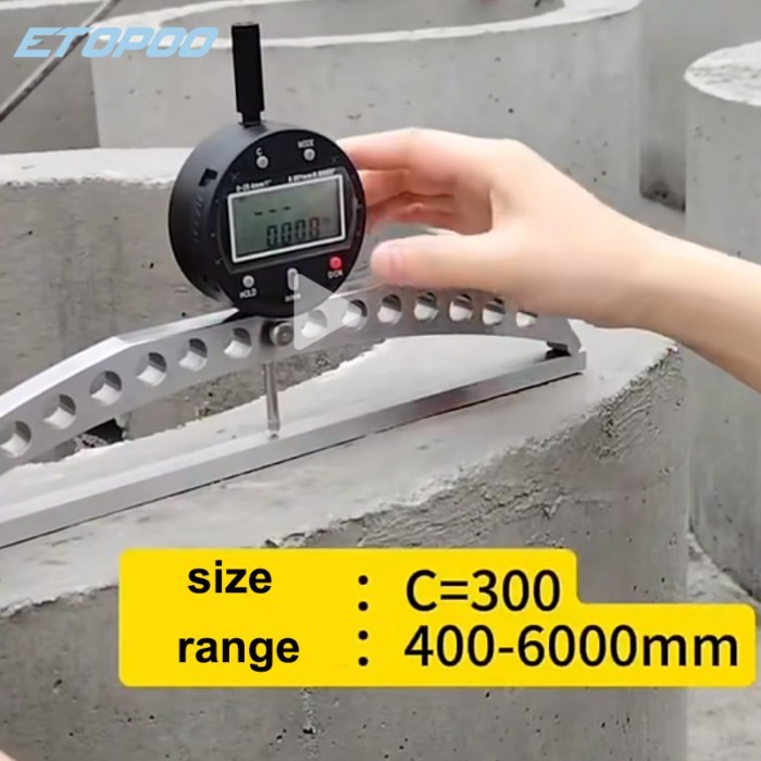 R5-700/R70-980/R200-2200/R400-6000 Ultra-Large Range Digital Radius Gauge Digital Radius Indicator