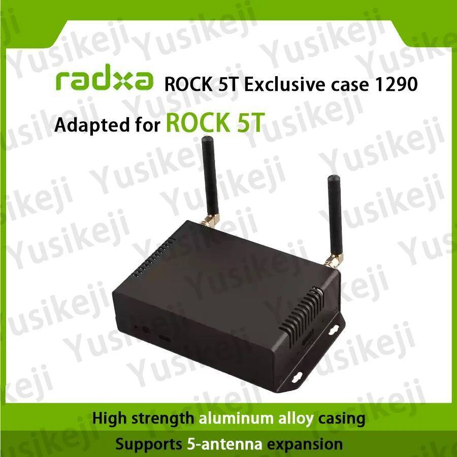 Radxa Metal Case 1290 สําหรับ ROCK 5T เข้ากันได้กับ HD-MI IN