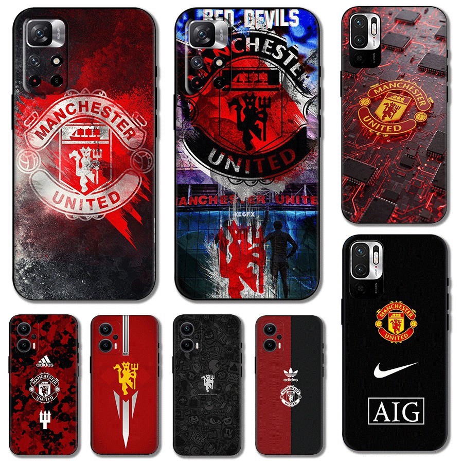 D-14Manchester United FCสําหรับRedmi 6 6A Pro 7 7A 8 8A 9 9A 9C 9T NFC TPUซิลิโคนอ่อนนุ่มกันกระแทกหร