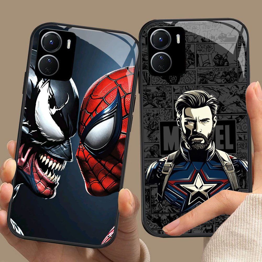 CK-74 Marvel HD Glass Casing สําหรับ VIVO Y16 Y15S Y01 Y56 Y36 Y27S Y15A Y36i Y17S iQOO Z9X U5X