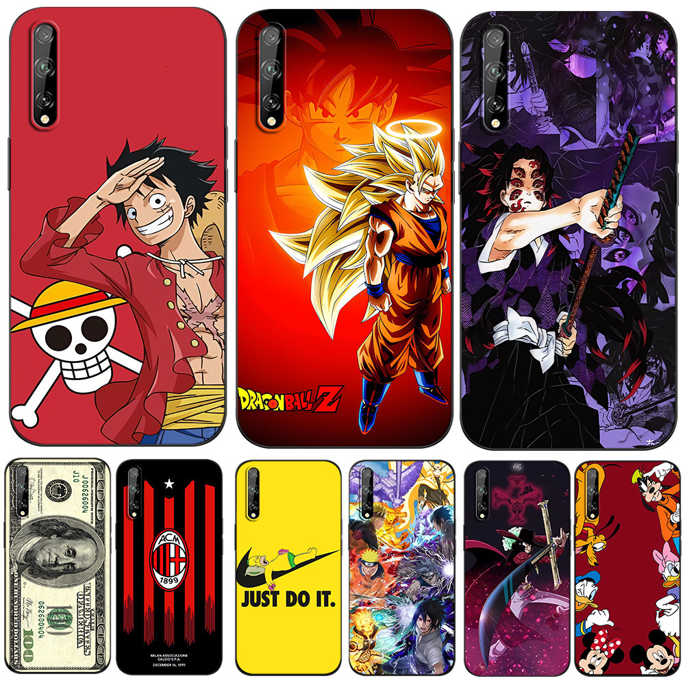 สําหรับ Huawei Y8P กรณีซิลิคอนโทรศัพท์ปกหลังสําหรับ Huawei y8p 2020 Y 8P AQM-LX1 huaweiy8p สีดํา tpu