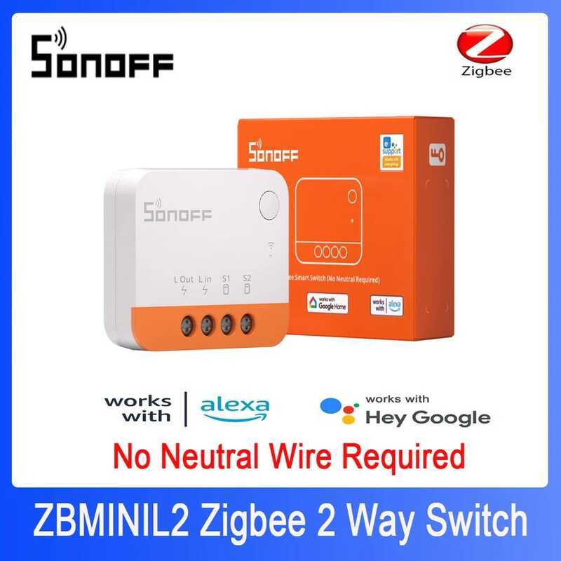 SONOFF ZBMINIL2 ZBMINI Extreme Zigbee Smart Switch ไม่ต้องใช้สาย Neutral โมดูลสวิตช์แบบ 2 ทาง ใช้งาน