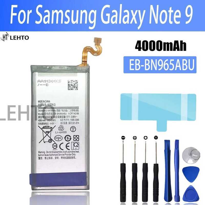 แบตเตอรี่ EB-BN965ABU สำหรับ Samsung Galaxy Note9 Note 9 N9600 SM-N9600 ปี 2026 แบตเตอรี่แท้ 100%