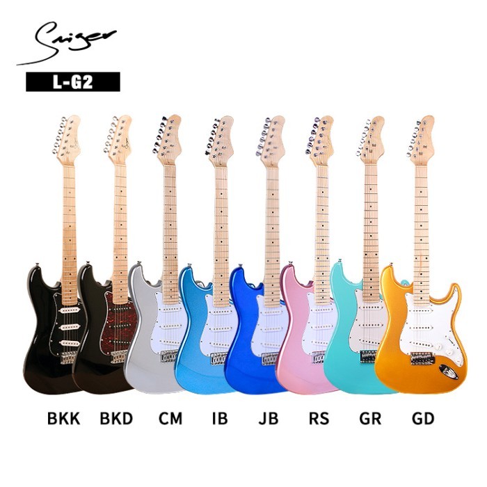 Electric Guitar L-G2 ST Electric Guitar Three Single Pickup Solid Wood