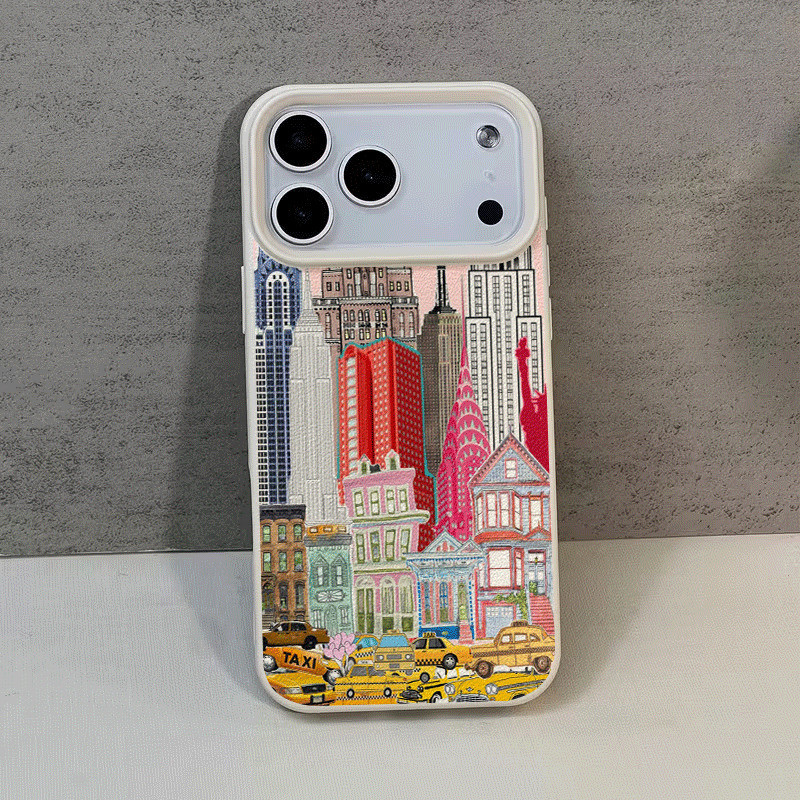 (สต็อกในไทย) เคสโทรศัพท์ลายเส้นขอบฟ้าของนิวยอร์กซิตี้ ป้องกันแรงกระแทก ป้องกันรอยขีดข่วน ผลิตจากวัสด