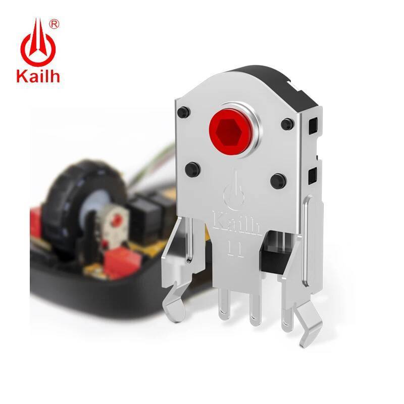 ใหม่ Kailh 9/10/11/12 มม.โรตารี่เมาส์ล้อ Encoder 1.74 มม.รู mark,15-30 g force สําหรับ PC เมาส์ alps