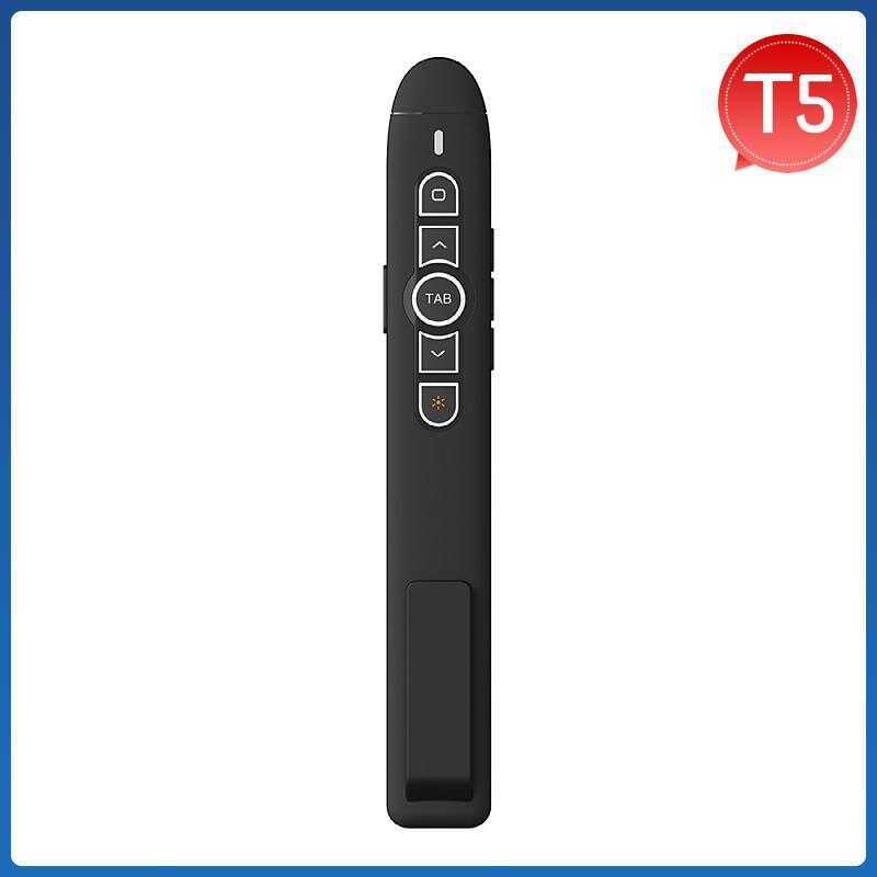 ผลิตภัณฑ์ PPT Laser Wireless Page Flip Pen T5 2.4G Wireless Control, เหมาะสําหรับโปรเจคเตอร์