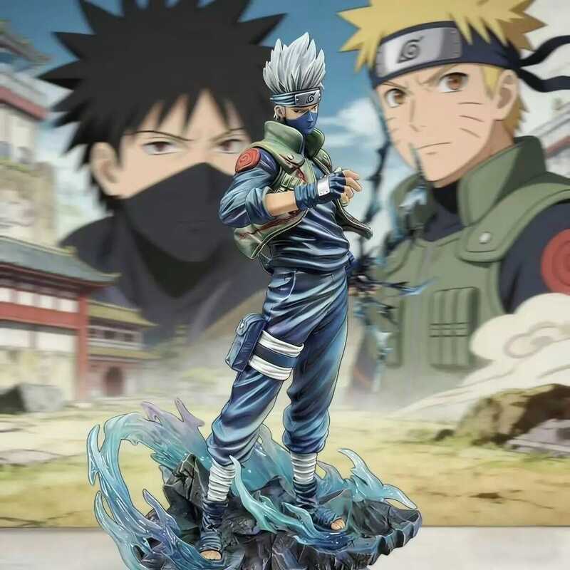 & Naruto Hatake Kakashi Figure Lightning Slash Special Edition Anime Peripheral Model Gift for Boys
