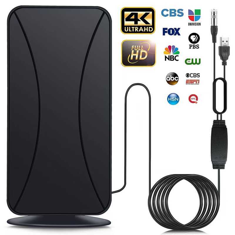 เสาอากาศทีวีดิจิตอล HD เสาอากาศ DVB-T2 ในร่ม เสาอากาศทีวีกลางแจ้ง HDTV กําไรสูง