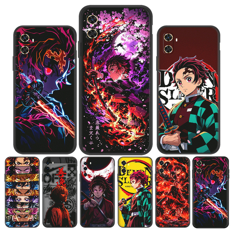 สําหรับ Xiaomi POCO M6 F6 X6 F7 X7 Pro 10T TPU เคสโทรศัพท์แบบนุ่มฝาครอบป้องกัน Q-Demon Slayer