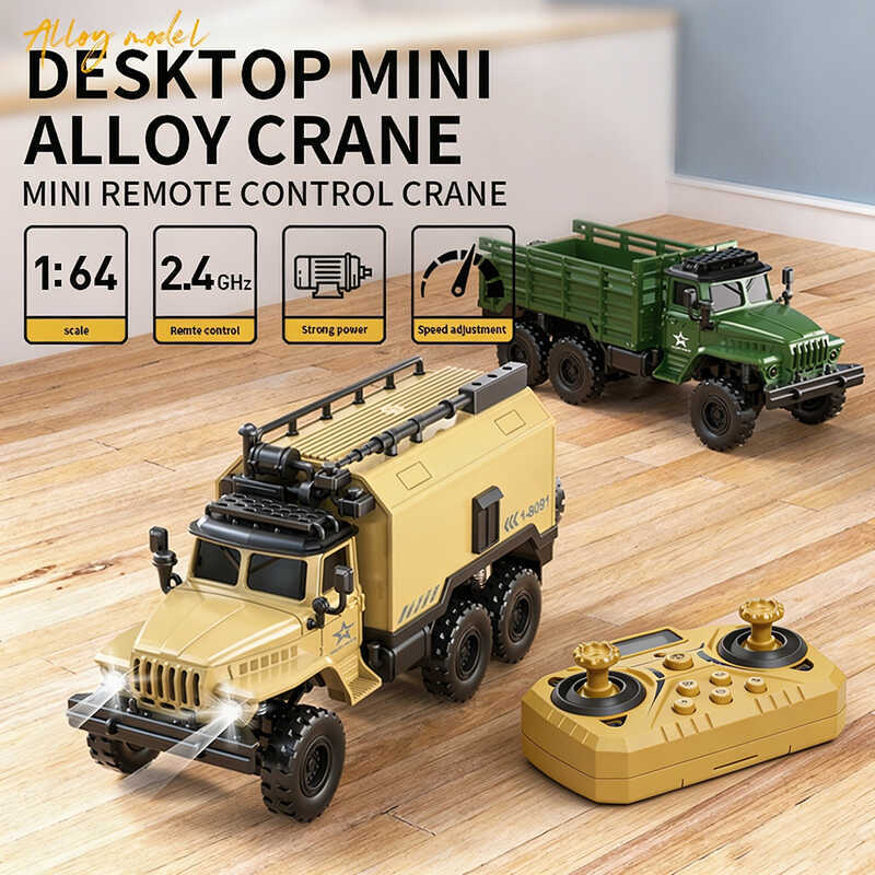 loy RC Truck 2.4GHz Mini 6-Wheel 4WD Transporter Kids Electric Remote Control Car, Holiday Gift Toy