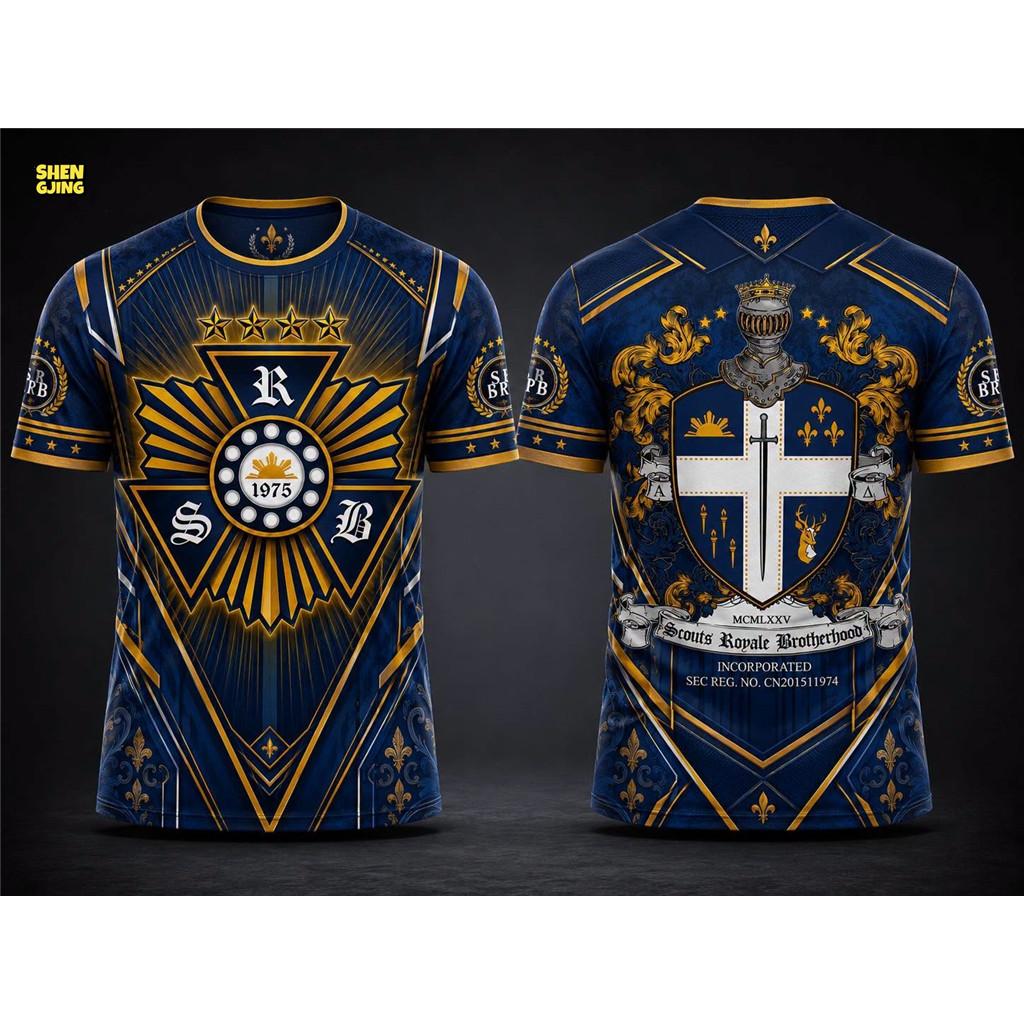 SJ-2026 สไตล์ใหม่ SRB Scouts Royale Brotherhood Sport Jersey พิมพ์รอบคอที่กําหนดเองชื่อและโลโก้ 83a4
