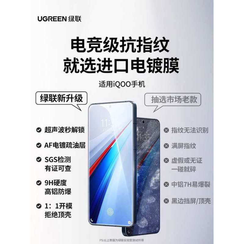 Lvlian เหมาะสําหรับ vivo iQoo12 ฟิล์มนิรภัย iqoo13/11/10 ฟิล์มโทรศัพท์มือถือ iqooz9turboNeo9/8/5 ป้อ