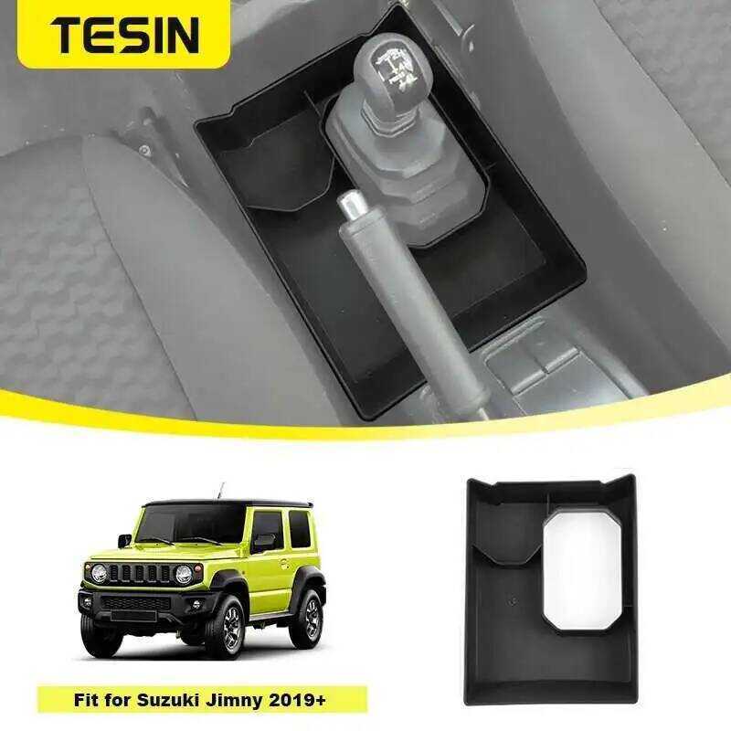 รถเกียร์ Shift กล่องเก็บถาดสําหรับ Suzuki Jimny 2019 2020 2021 2022 2023 2024 Stowing Ti อุปกรณ์ตกแต
