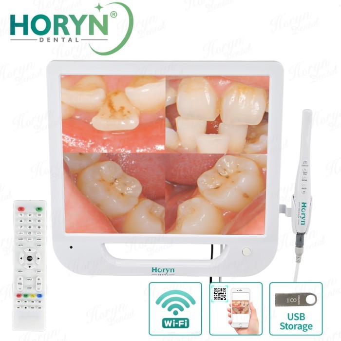 Dental Equipment Oral Camera With USB AV / TV HDMI and VGA 17 Inch WIFI  Monitor Intraoral Camera