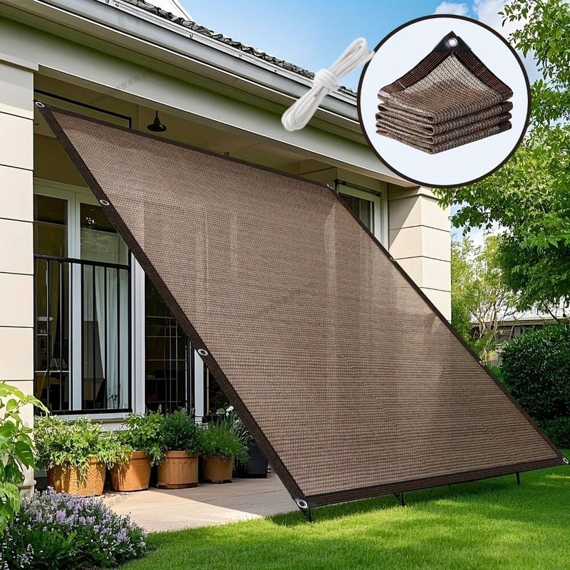 Garden Shade Cloth With Grommets Sun Fabric Cover For Patio Pergola Canopy Greenhouse
