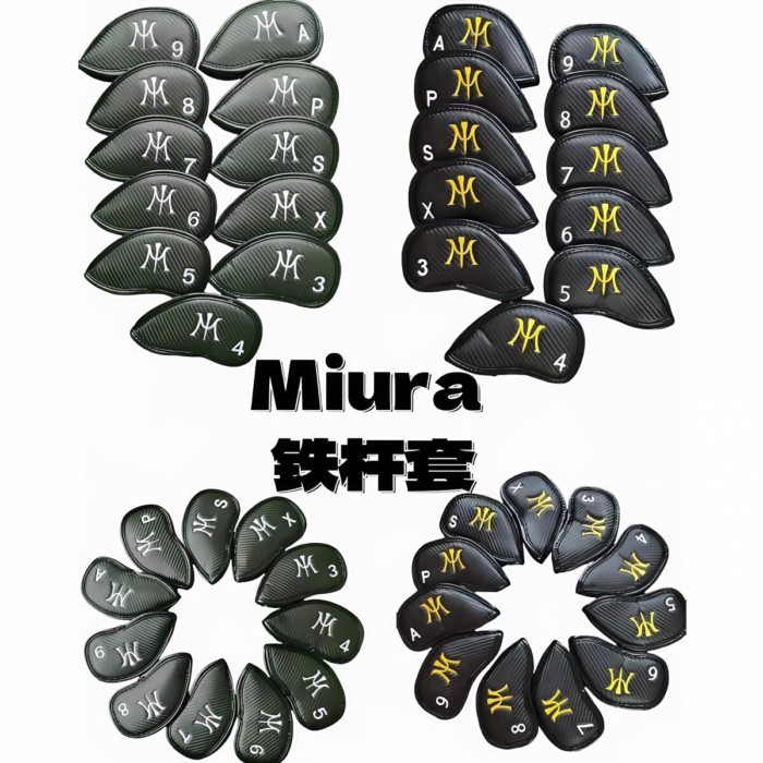 Miura Golf Iron Set Head Cover Protective Cover Club Ball Head Cap Iron Club Head Ball Cover