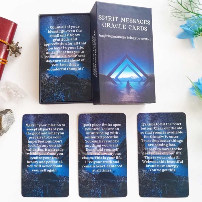 Spirit Message Oracle Card เกมกระดานภาษาอังกฤษการ์ดเกม Spirit Message Oracle Card Party เกมยามว่าง