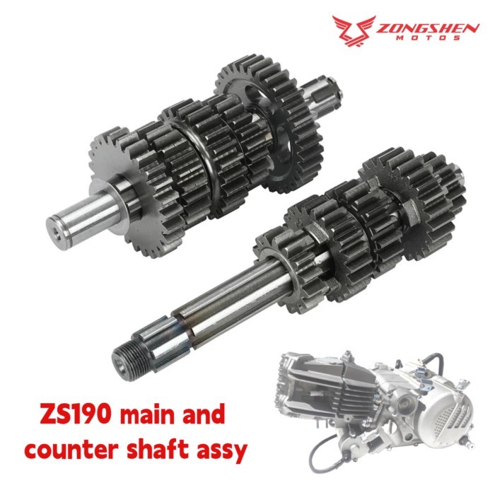 ZS190 190cc Engine Main Counter Shaft Kit For Zongshen Z190 W190 ZS1P62YML-2 Dirt Pit Bike ATV Quad