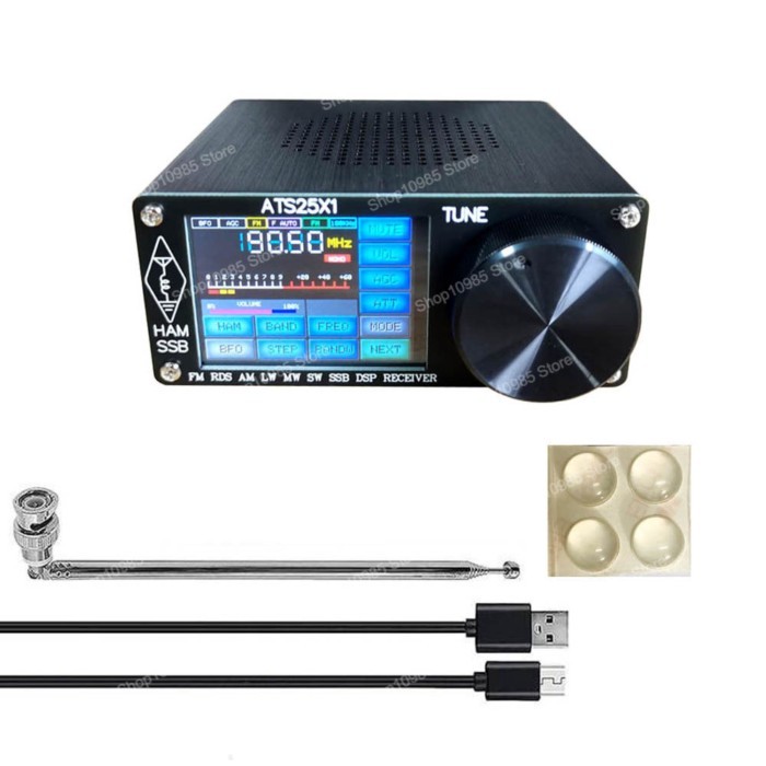 Full Band Radio Receiver ATS-25 Touch Screen Si4732 FM Radio with High Sensitivity