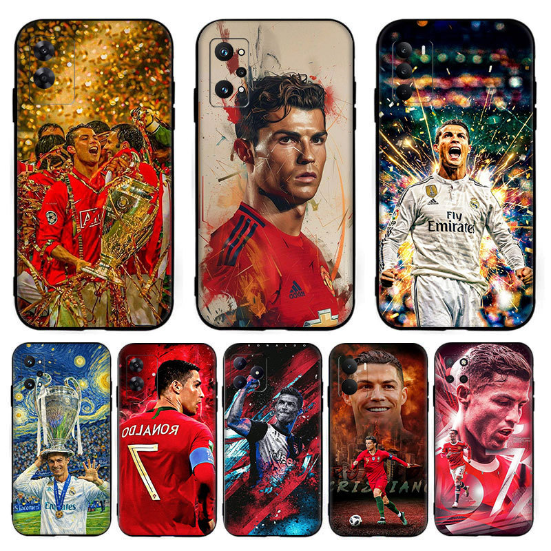 Ronaldo CR7 ฟุตบอลดาว ^K1 สําหรับ Realme GT neo 3T P1 C85 C75x C71 15X GT2 Pro ความเข้ากันได้ TPU เค