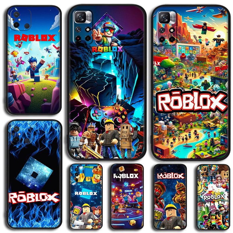 สําหรับ Redmi 6 6A Pro 7 7A 8 8A 9 9A 9C 9T NFC อะนิเมะ Roblox ปลอก 7Y14 สีดํา TPU ซิลิโคนนุ่มเคสโทร