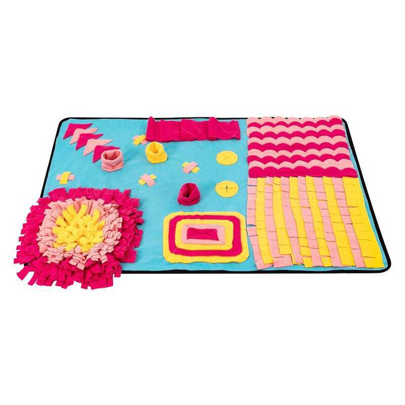 le!) Fleece Sniffing 70X105cm Pet Interactive Dog Puzzle Toy Le Mat Feeding Mats With Hidden Treats