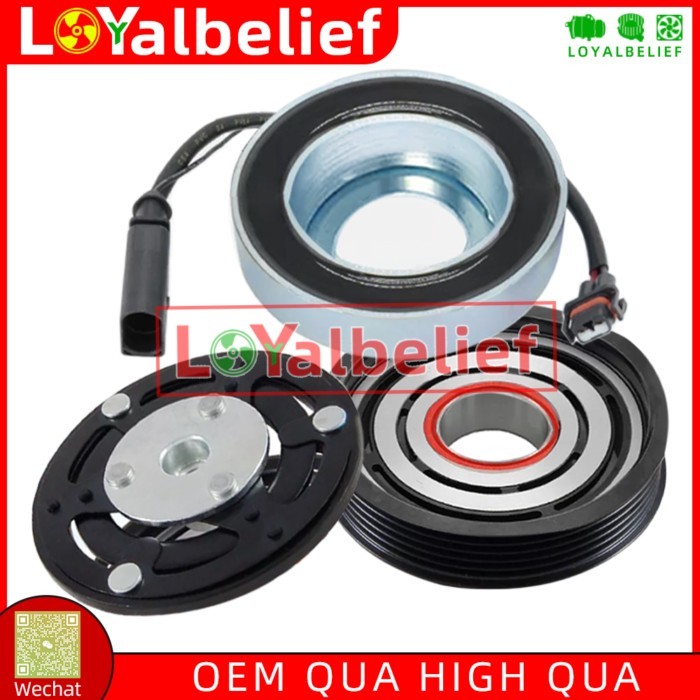 A/C AC Compressor Clutch For 2013 AUDI A4 B8 A5 A6 Q5 2.0TDI 6SAS14C 4G0260805AC 4M0260810C 4M02608