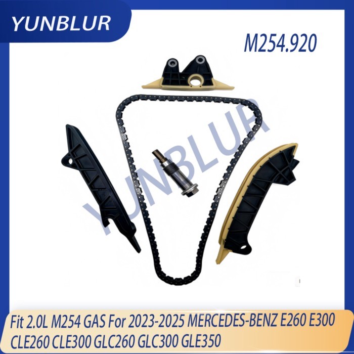 Engine Part Timing Chain Guide Kit Fit 2.0 L M254 GAS For 2023-2025 MERCEDES-BENZ E260 E300 CLE260