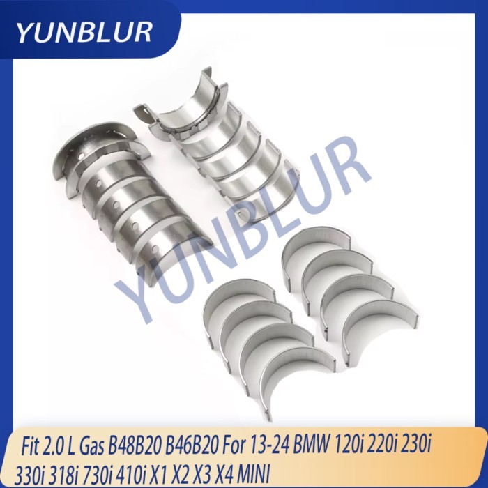 STD Engine Main & Con-Rod Bearing Set Fit 2.0 L Gas B48B20 B46B20 For 13-24 BMW 120i 220i 230i 330i