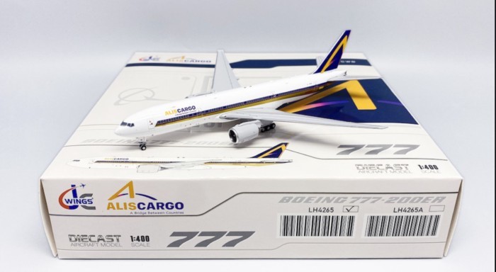 พร้อมสต็อก JC Wings 1: 400 อิตาลี Alice Airlines B777-200ER EI-GWB รุ่น Out of Print Car Model