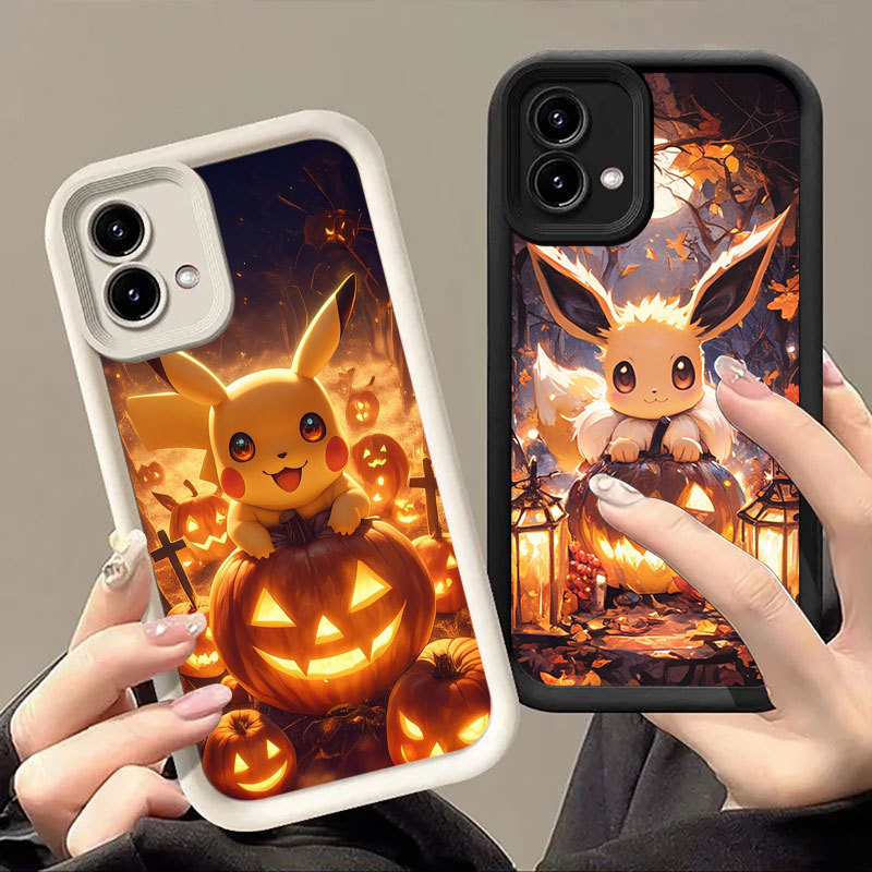 ฮาโลวีน Pikachu Eevee คอสเพลย์เคสโทรศัพท์สําหรับ Motorola MOTO G100 G86 G85 G84 G56 G54 G75 G60 Edge