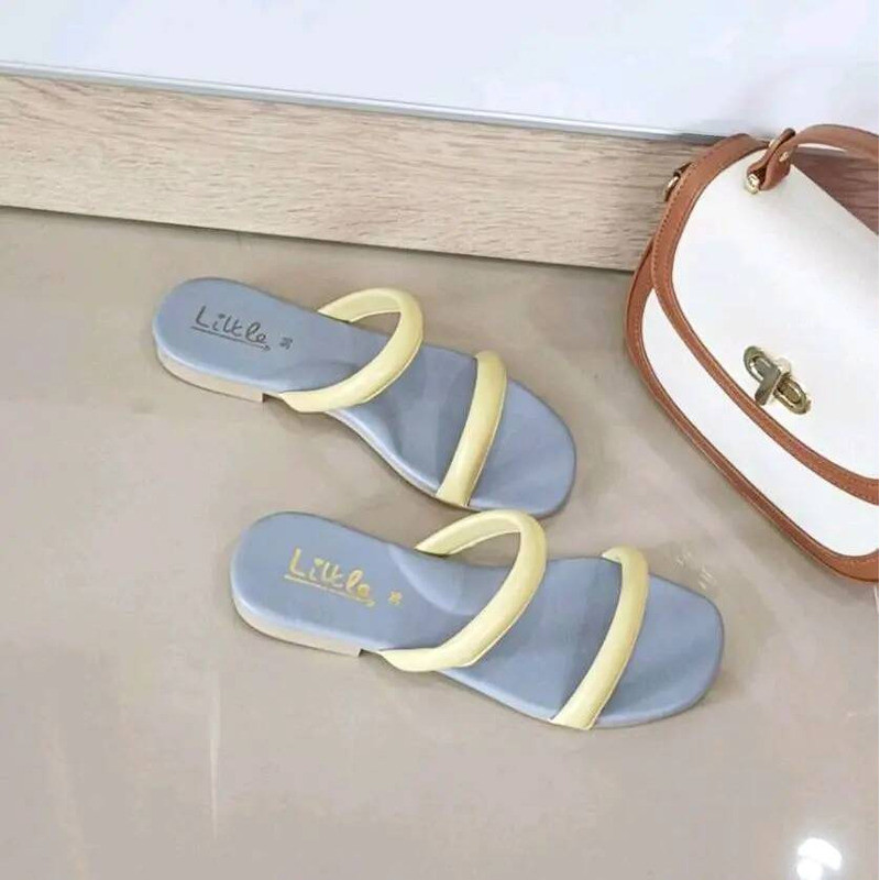 LT Design New รองเท้าแตะหนังนุ่มรุ่นใหม่ 3สี สายนุ่มมาก ใส่สบายเท้า รุ่น Lt-024 2Ea