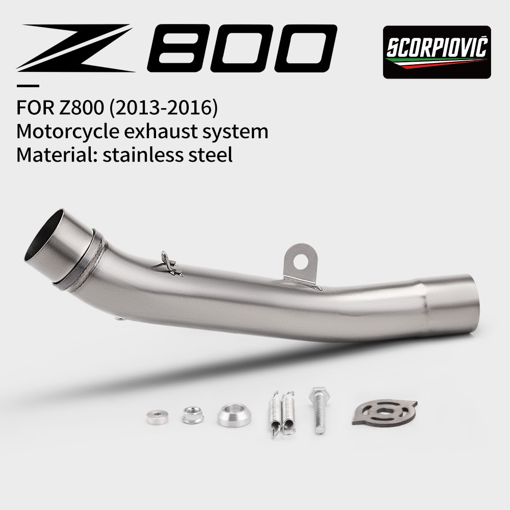 รถจักรยานยนต์ท่อไอเสียหนีสําหรับ Z800 2013-2016 Z750 2007-2014 ไอเสีย Contact กลาง Link ท่อ z750 z80