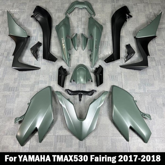 For YAMAHA TMAX 530 TMAX-530 TMAX530 2017 2018 17 18 Injection Bodywork army green New ABS Motorcyc