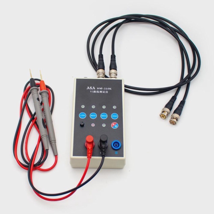HW-210K Handheld Dual-Channel VI Curve Tester Circuit Board Online Detector ASA Tester 4 Gears Adju
