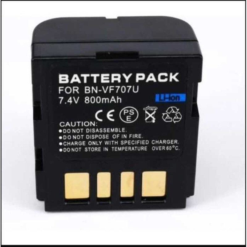 C Camera Battery For JVC Bn-Vf707u And Battery Charger