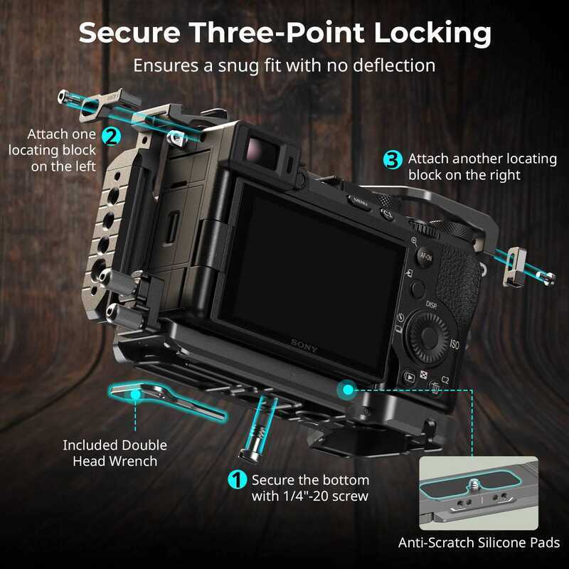 ▥ Smallrig A7c A7cr “Hawklock” Quick Release Cage Kit พร้อมที่จับซิลิโคนสําหรับ Sony Alpha 7C I
